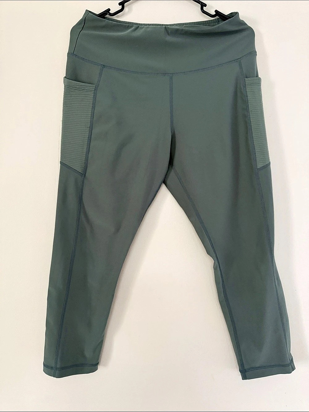 Women's Panel Ribbed Legging Green